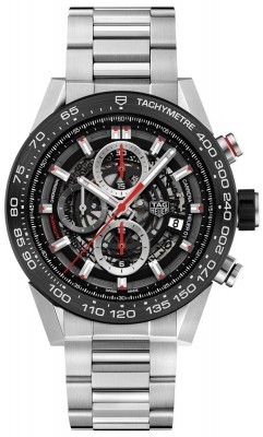 AAA Replica Tag Heuer Carrera Caliber Heuer 01 Skeleton 45mm Mens Watch car2a1w.ba0703